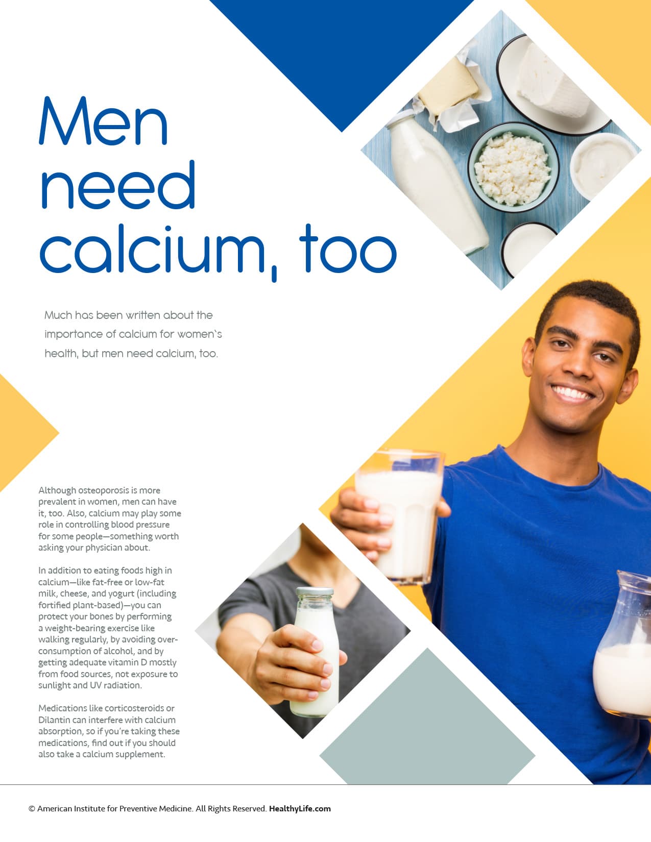 Men Need Calcium, Too