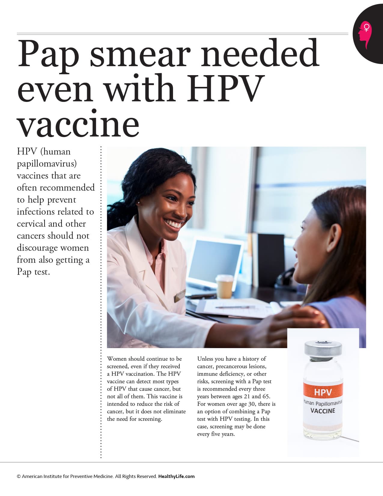 aipm_news_med_pap-smear-needed-with-HPV-vaccine
